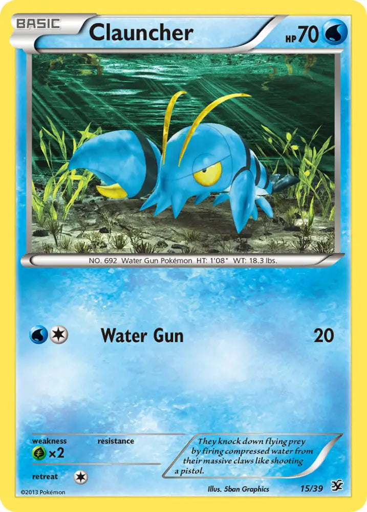 Clauncher (15/39) [XY: Kalos Starter Set] - Pokemon Single