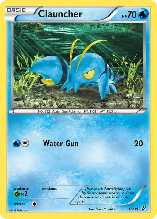 Clauncher (15/39) [XY: Kalos Starter Set] - Pokemon Single