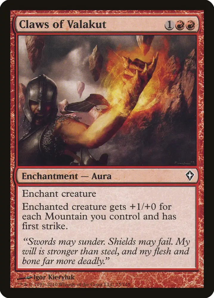 Claws of Valakut [Worldwake] - MTG Single