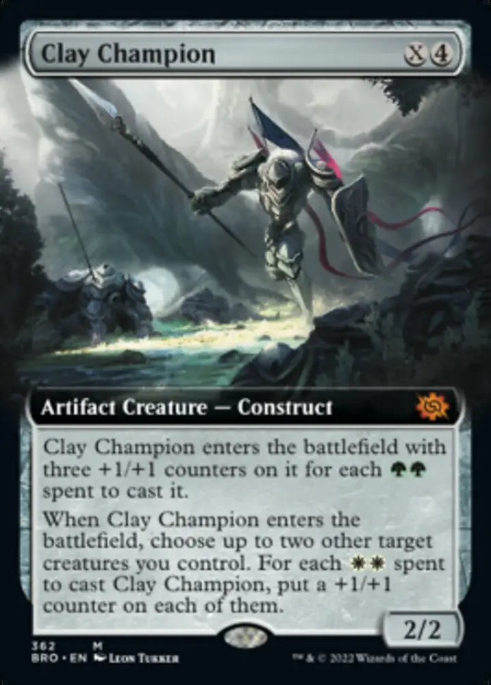 Clay Champion (Extended Art) [The Brothers’ War] - MTG Single