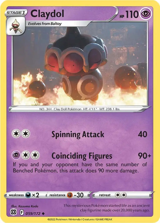 Claydol (059/172) [Sword & Shield: Brilliant Stars] - Pokemon Single