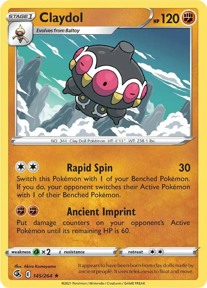 Claydol (145/264) [Sword & Shield: Fusion Strike] - Pokemon Single