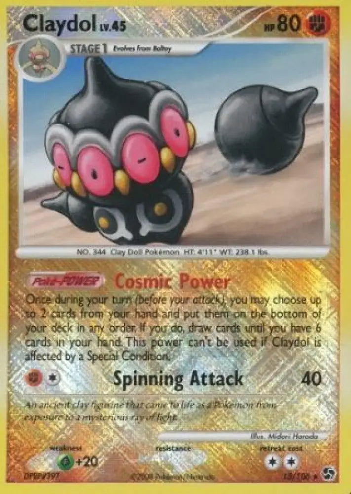 Claydol (15/106) (League Promo) [Diamond & Pearl: Great Encounters] - Pokemon Single