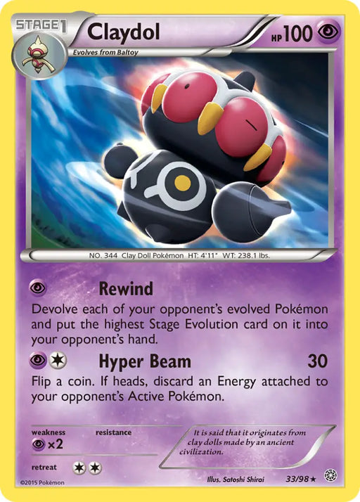 Claydol (33/98) [XY: Ancient Origins] - Pokemon Single