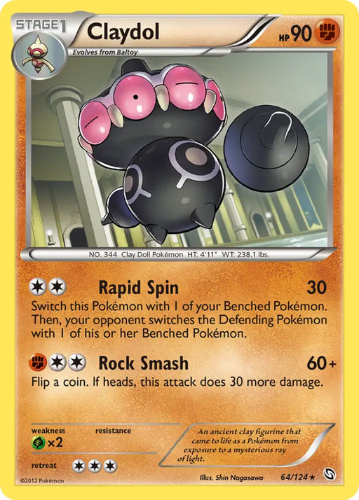 Claydol (64/124) [Black & White: Dragons Exalted] - Pokemon Single