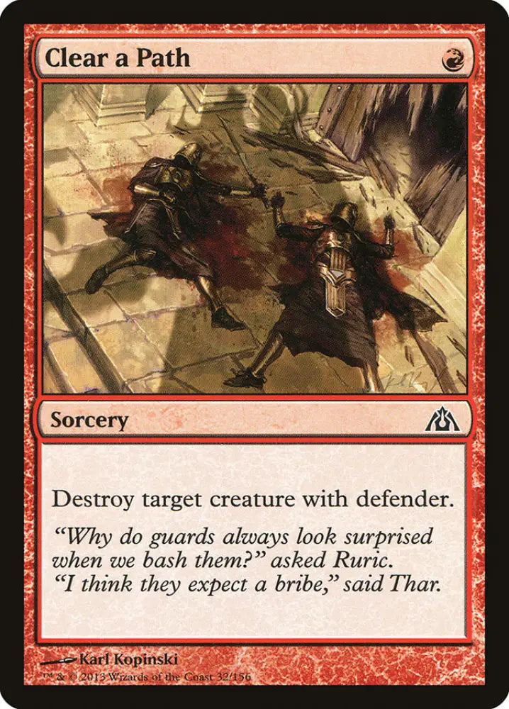 Clear a Path [Dragon’s Maze] - MTG Single