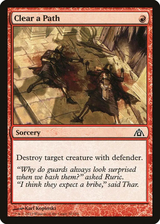 Clear a Path [Dragon’s Maze] - MTG Single