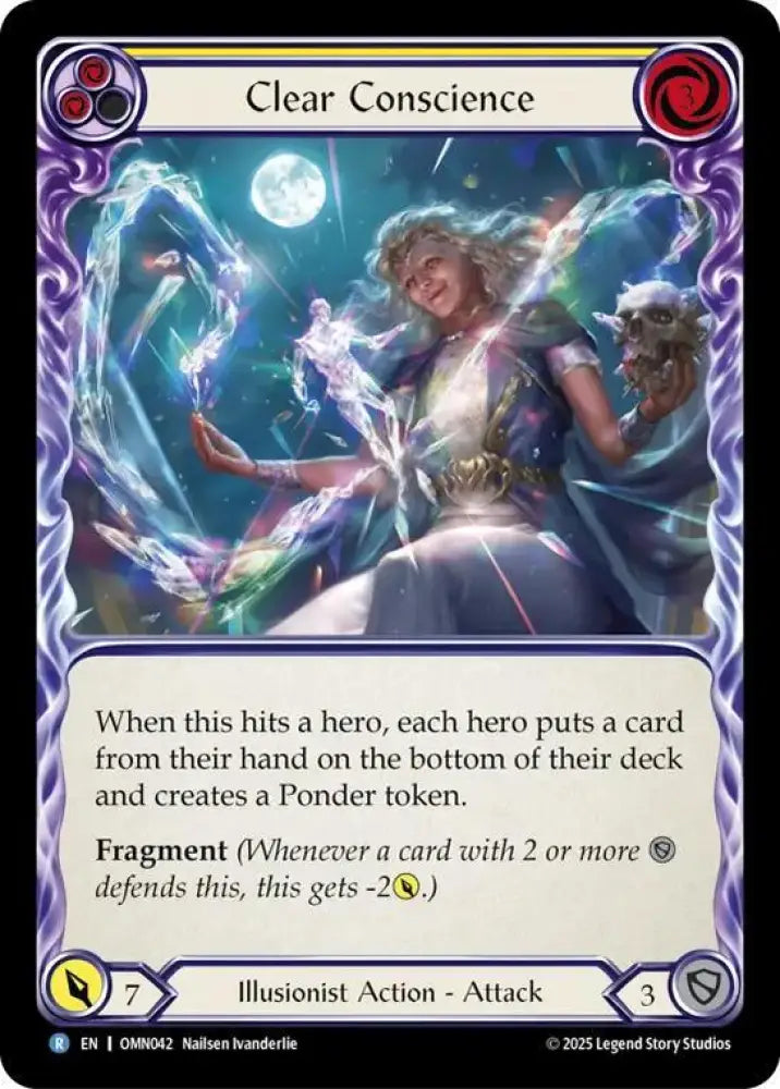 Clear Conscience (Yellow) (OMN042) [Omens of the Third Age]