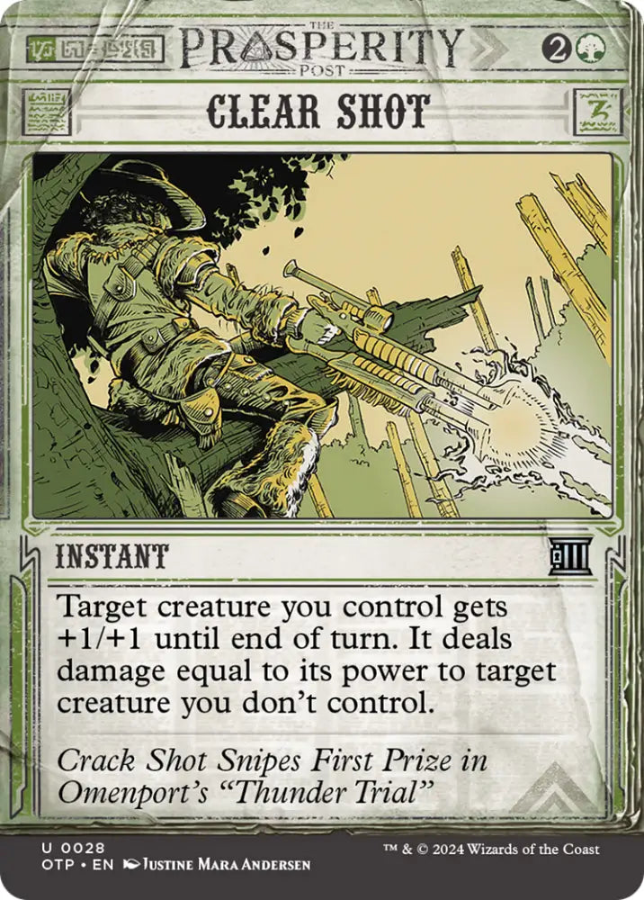 Clear Shot [Outlaws of Thunder Junction: Breaking News] - MTG Single