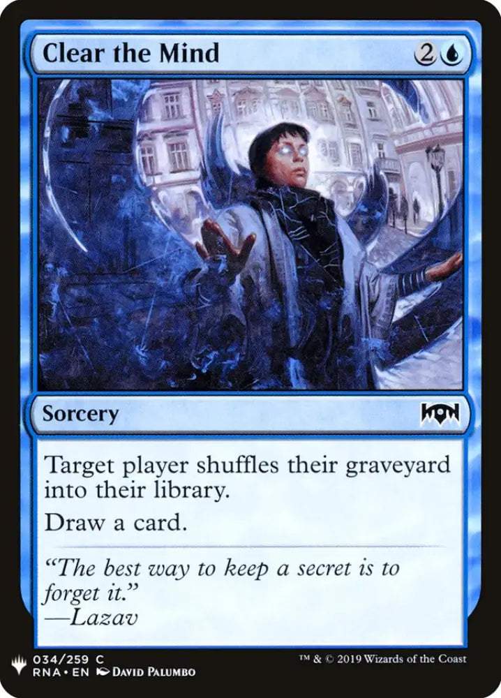 Clear the Mind [Mystery Booster] - MTG Single