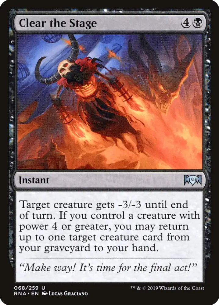 Clear the Stage [Ravnica Allegiance] - MTG Single
