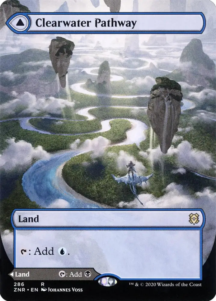Clearwater Pathway // Murkwater Pathway (Borderless Alternate Art) [Zendikar Rising] - MTG Single