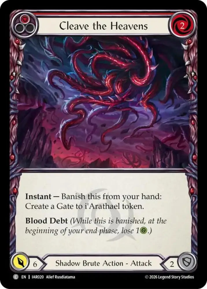 Cleave the Heavens (Red) (IAR020) [Usurp the Shadow Throne]