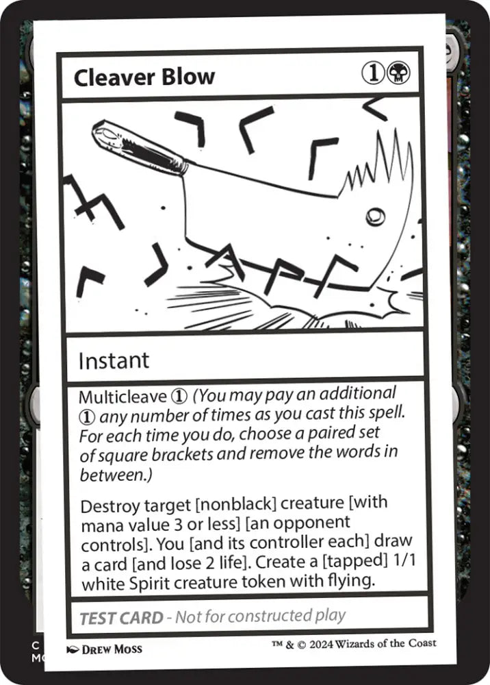 Cleaver Blow [Mystery Booster 2 Playtest Cards] - MTG Single