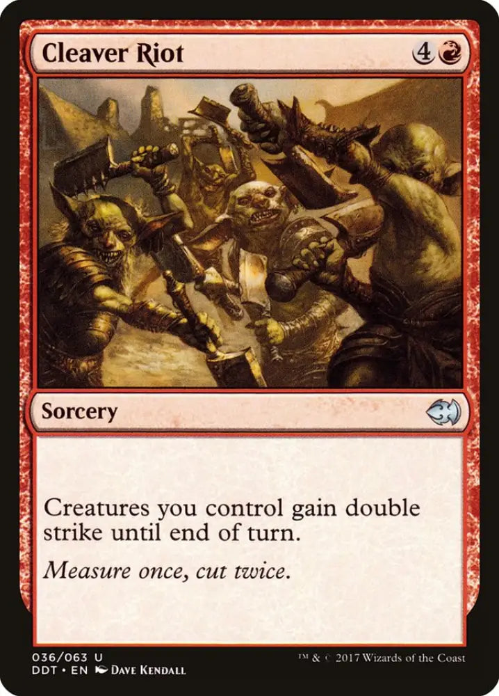Cleaver Riot [Duel Decks: Merfolk vs. Goblins] - MTG Single
