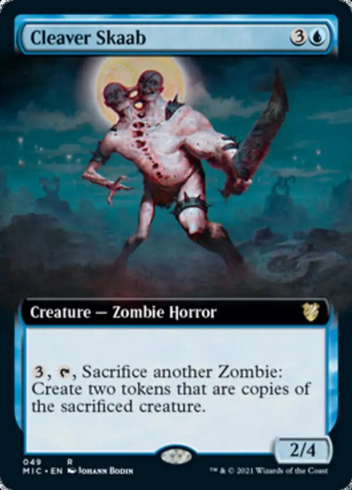 Cleaver Skaab (Extended Art) [Innistrad: Midnight Hunt Commander] - MTG Single
