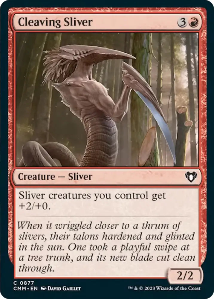 Cleaving Sliver [Commander Masters] - MTG Single