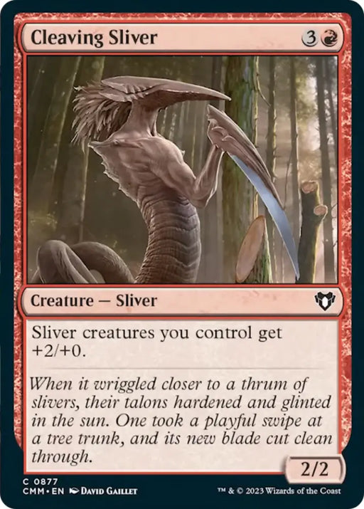 Cleaving Sliver [Commander Masters] - MTG Single
