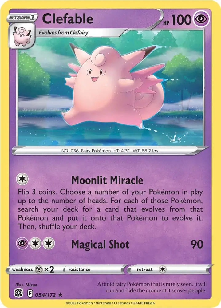 Clefable (054/172) [Sword & Shield: Brilliant Stars] - Pokemon Single
