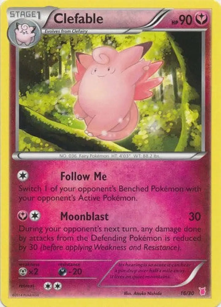 Clefable (16/30) [XY: Trainer Kit 1 - Wigglytuff] - Pokemon Single