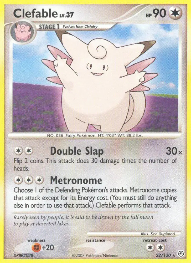 Clefable (22/130) [Diamond & Pearl: Base Set] - Pokemon Single