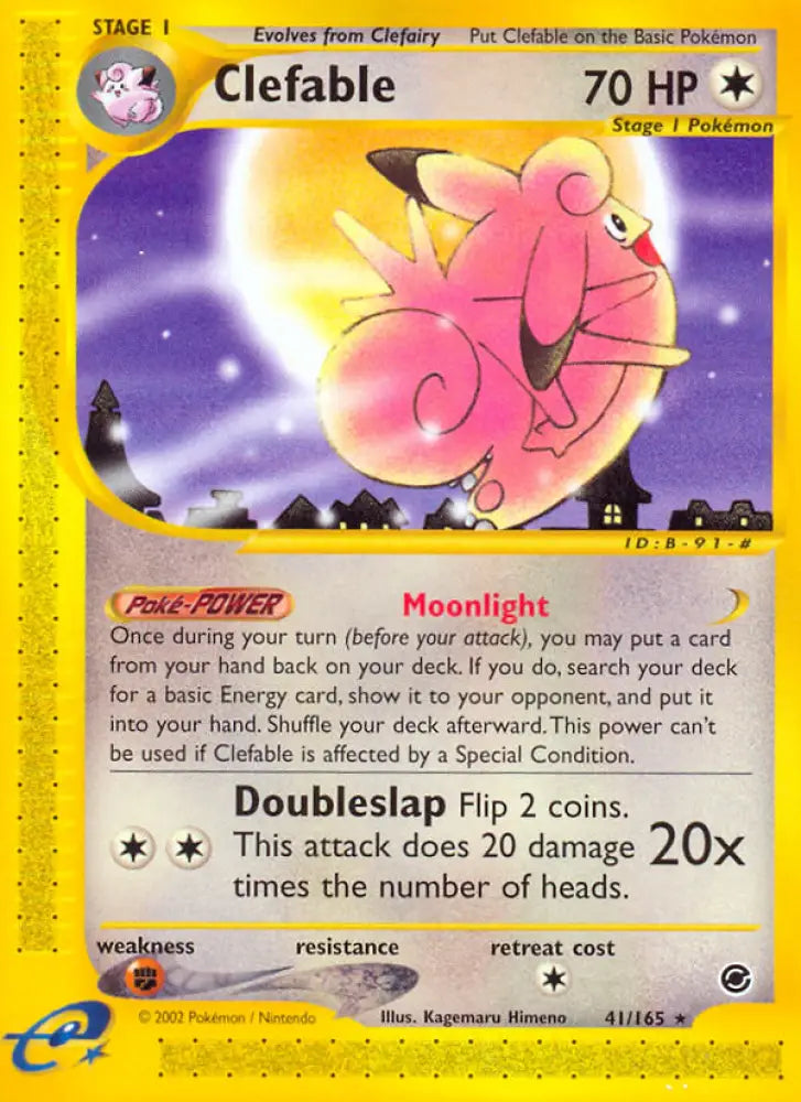 Clefable (41/165) [Expedition: Base Set] - Pokemon Single