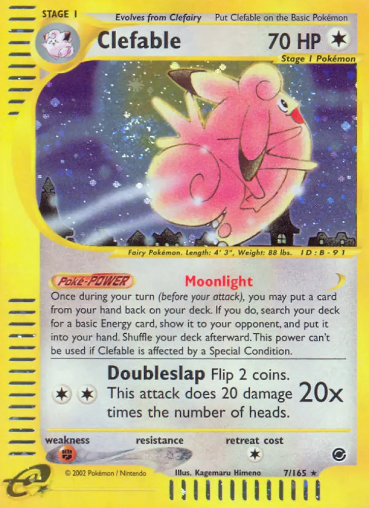 Clefable (7/165) [Expedition: Base Set] - Pokemon Single
