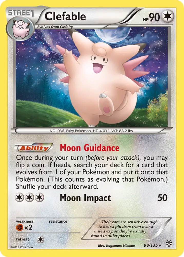 Clefable (98/135) [Black & White: Plasma Storm] - Pokemon Single