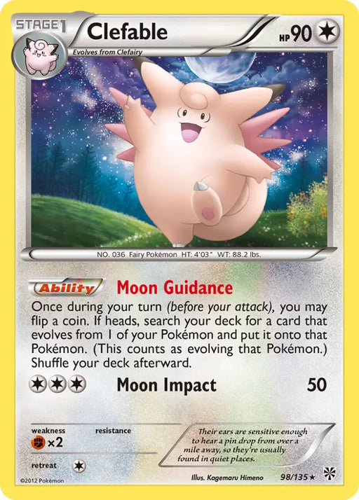 Clefable (98/135) [Black & White: Plasma Storm] - Pokemon Single