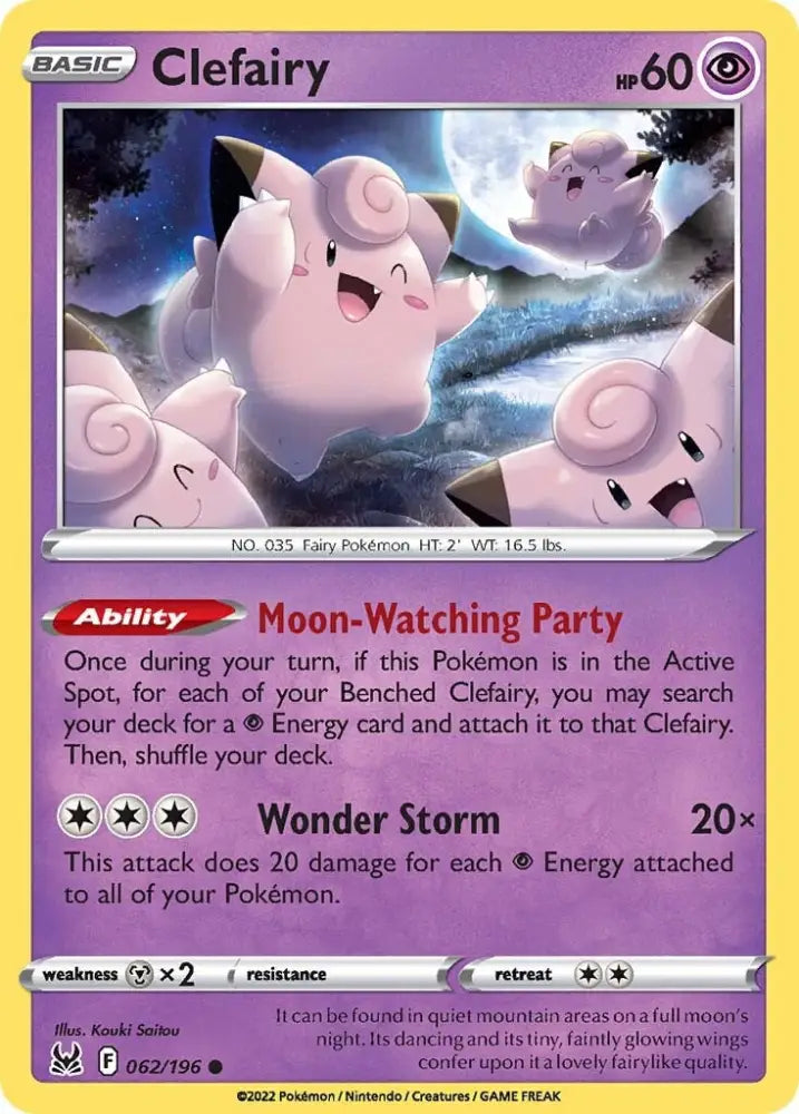 Clefairy (062/196) [Sword & Shield: Lost Origin] - Pokemon Single