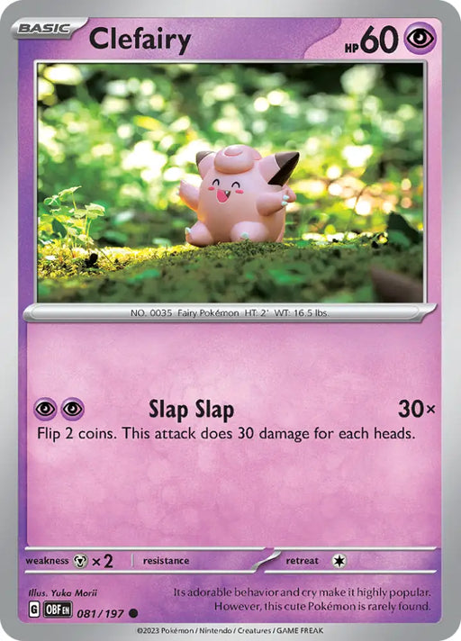 Clefairy (081/197) [Scarlet & Violet: Obsidian Flames] - Pokemon Single
