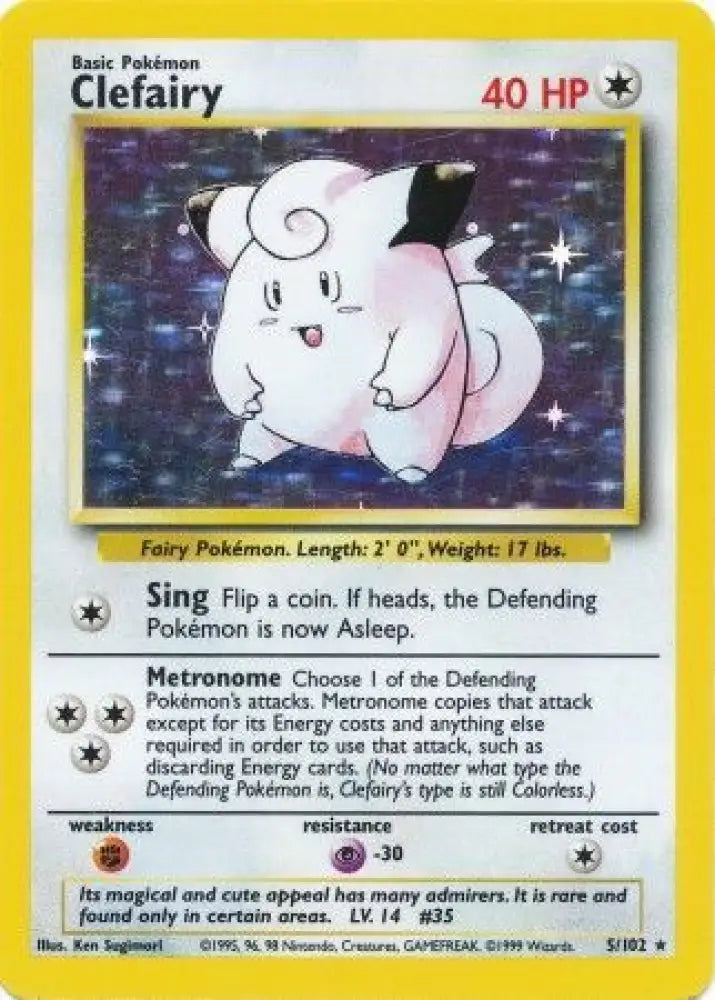 Clefairy (5/102) [Base Set Unlimited] - Pokemon Single