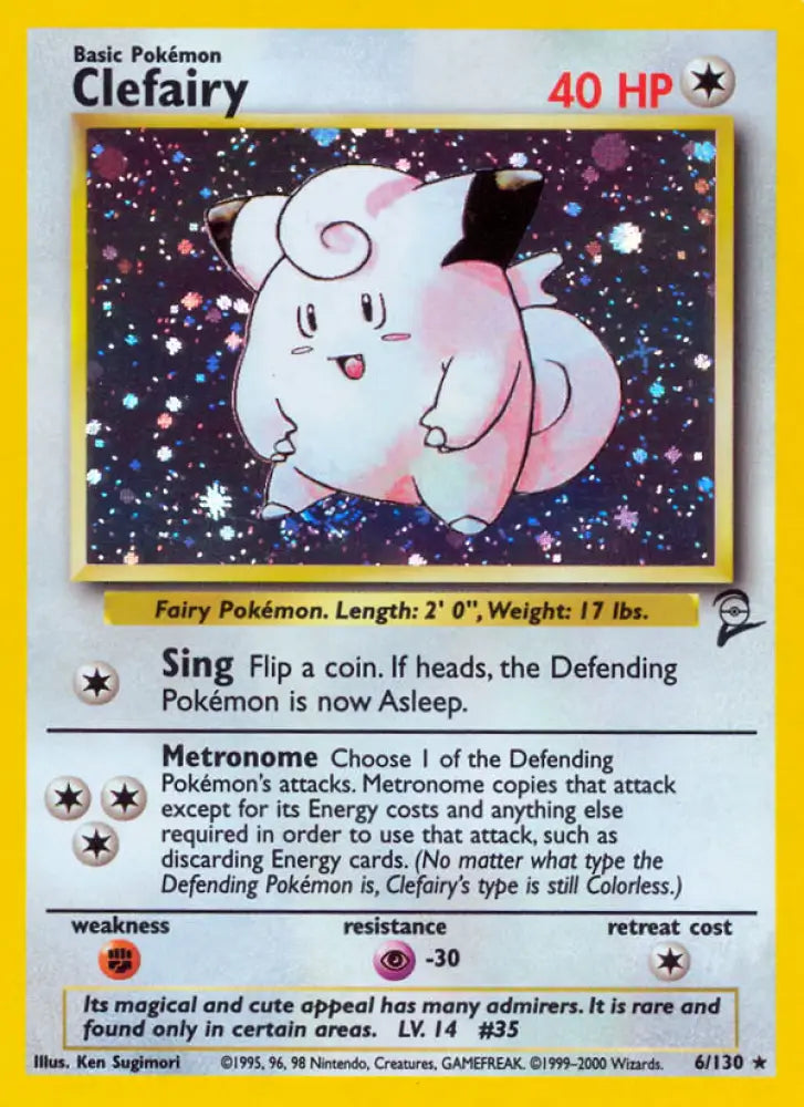 Clefairy (6/130) [Base Set 2] - Pokemon Single