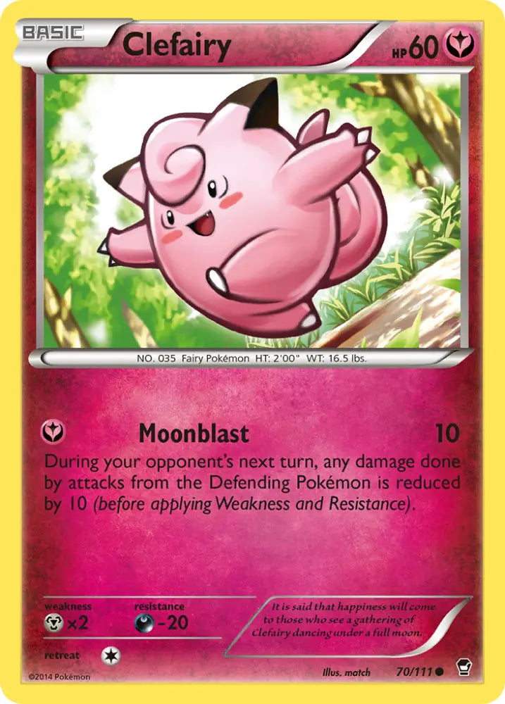 Clefairy (70/111) [XY: Furious Fists] - Pokemon Single