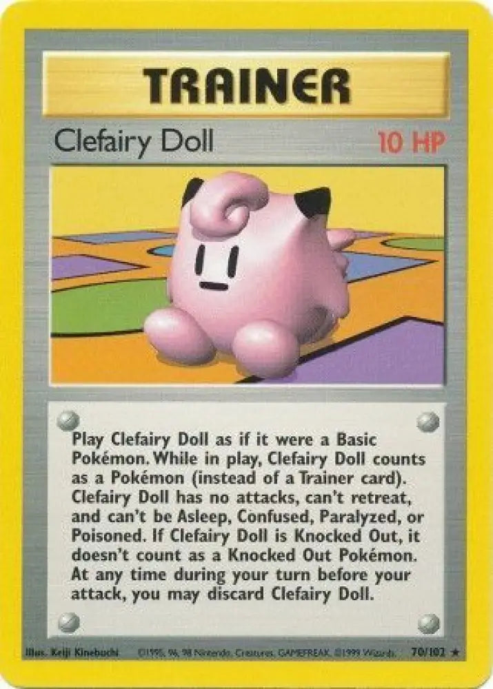 Clefairy Doll (70/102) [Base Set Unlimited] - Pokemon Single