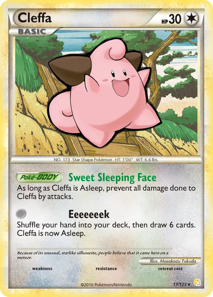 Cleffa (17/123) [HeartGold & SoulSilver: Base Set] - Pokemon Single