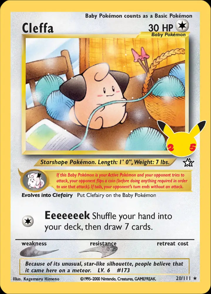 Cleffa (20/111) [Celebrations: 25th Anniversary - Classic Collection] - Pokemon Single