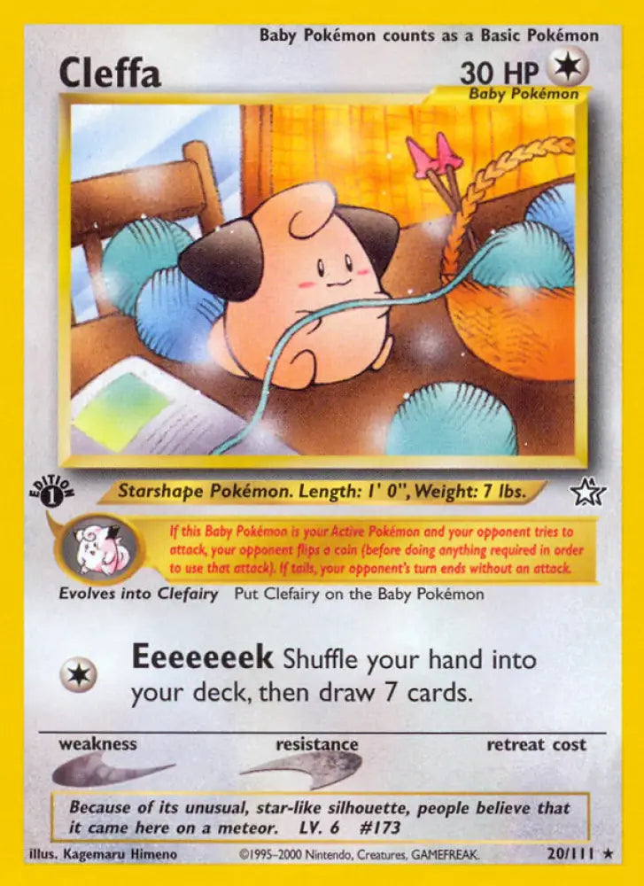 Cleffa (20/111) [Neo Genesis 1st Edition] - Pokemon Single