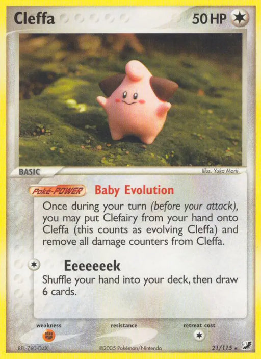 Cleffa (21/115) [EX: Unseen Forces] - Pokemon Single