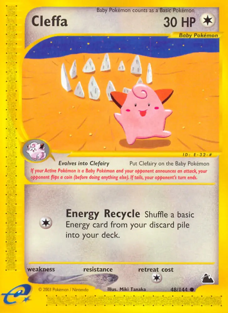 Cleffa (48/144) [Skyridge] - Pokemon Single