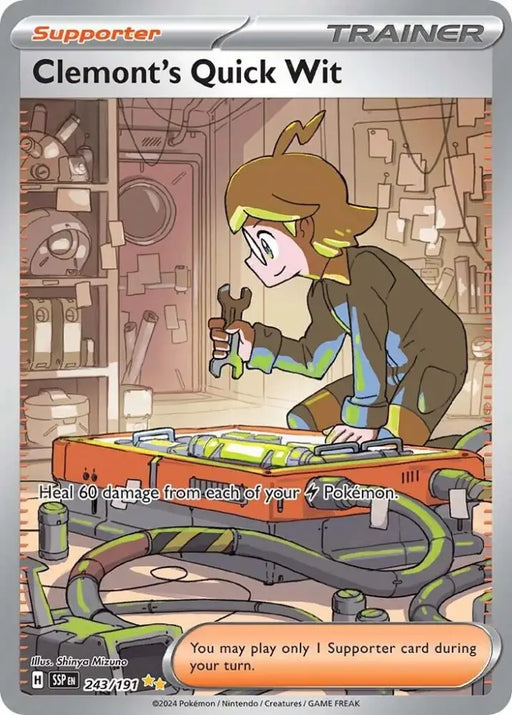 Clemont’s Quick Wit (243/191) [Scarlet & Violet: Surging Sparks] - Pokemon Single