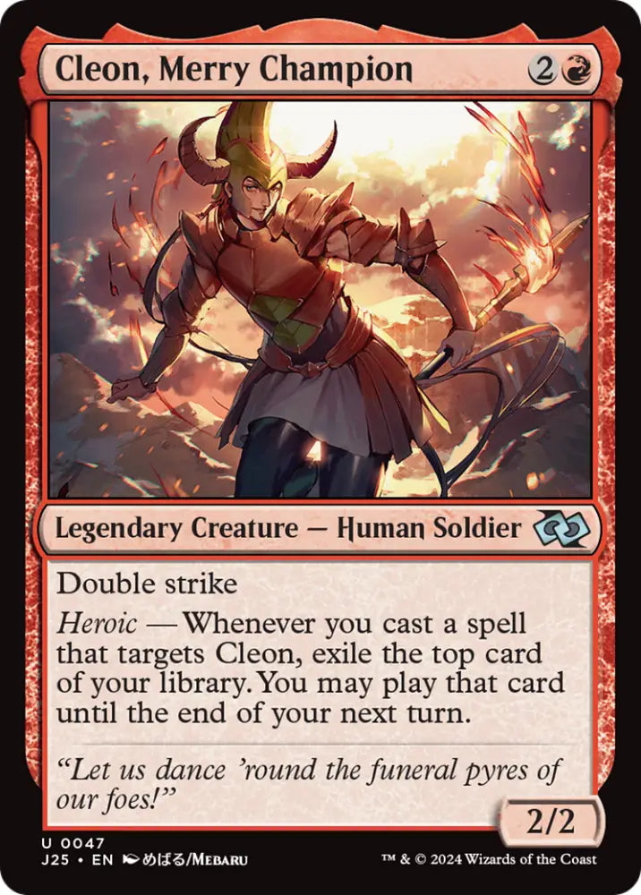 Cleon Merry Champion (Anime) [Foundations Jumpstart] - MTG Single