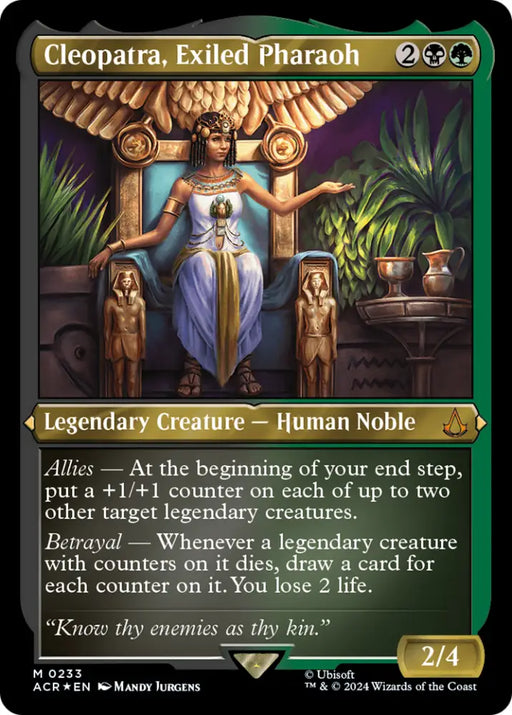 Cleopatra Exiled Pharaoh (Foil Etched) [Assassin’s Creed] - MTG Single
