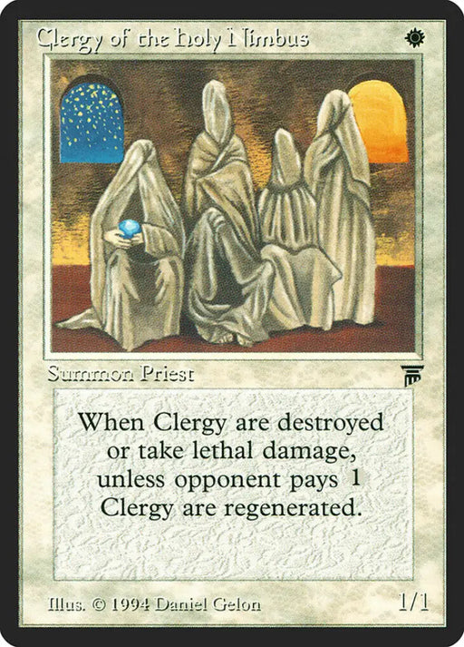 Clergy of the Holy Nimbus [Legends] - MTG Single