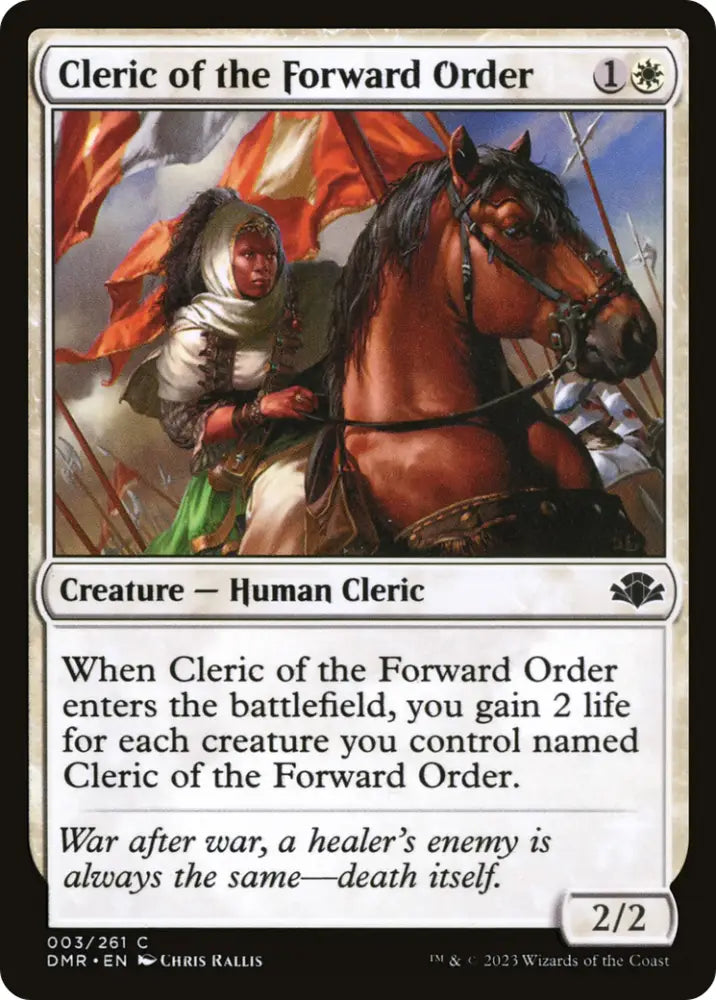 Cleric of the Forward Order [Dominaria Remastered] - MTG Single