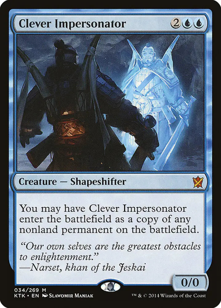 Clever Impersonator [Khans of Tarkir] - MTG Single