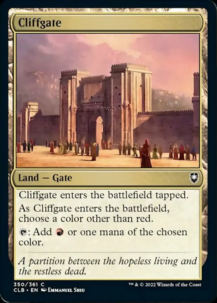 Cliffgate [Commander Legends: Battle for Baldur’s Gate] - MTG Single