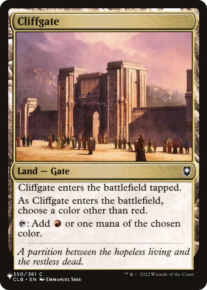 Cliffgate [The List] - MTG Single