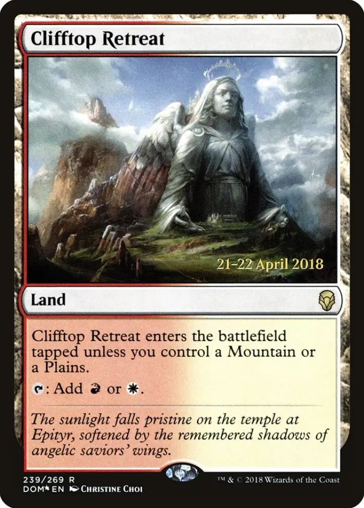 Clifftop Retreat [Dominaria Prerelease Promos] - MTG Single