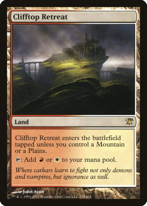 Clifftop Retreat [Innistrad] - MTG Single